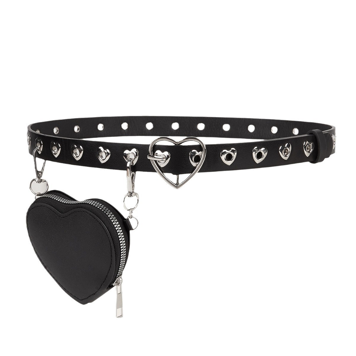 Heart hollow out bag adjustable belt