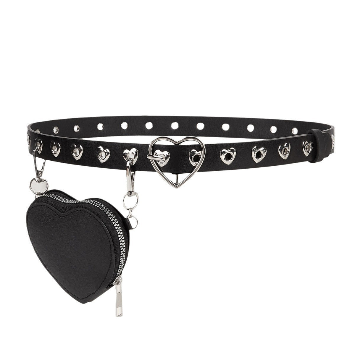 Heart hollow out bag adjustable belt