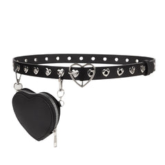 Heart hollow out bag adjustable belt