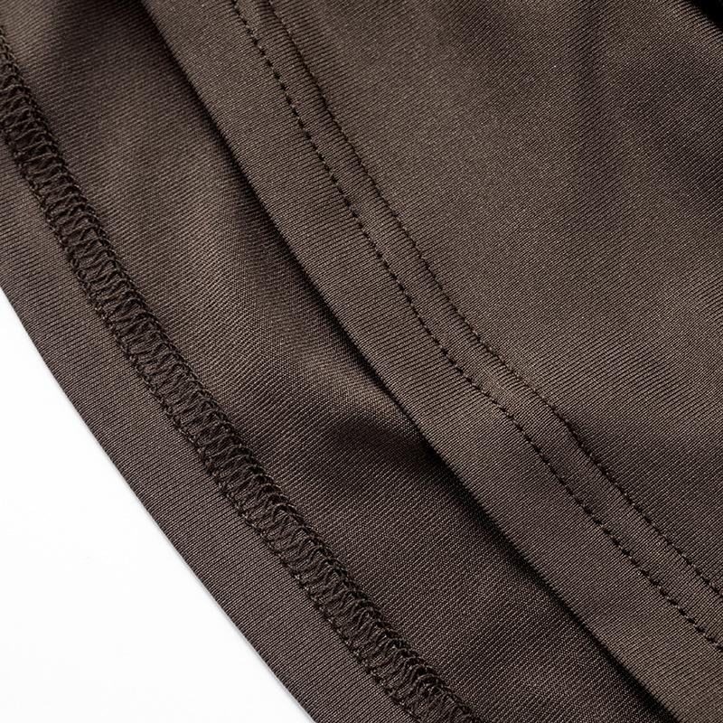Ruched v neck solid backless cami top