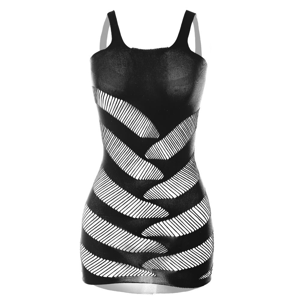 Square neck hollow out cami mini dress  | red tango dress