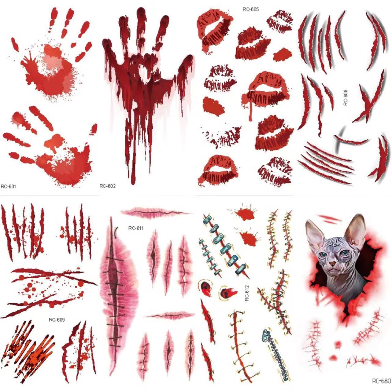 Halloween waterproof tattoo stickers