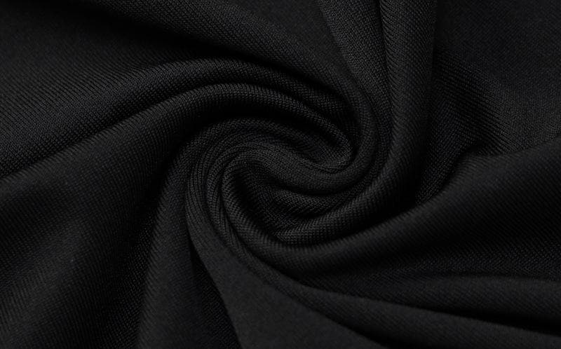 Cross back solid low cut backless cami midi dress  | black rave dress  | black rave dress