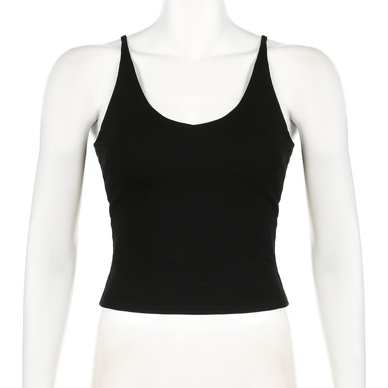 U neck backless o ring cross back top