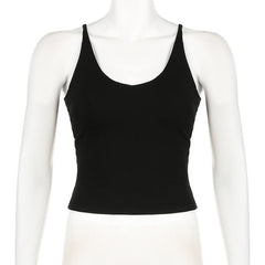 U neck backless o ring cross back top
