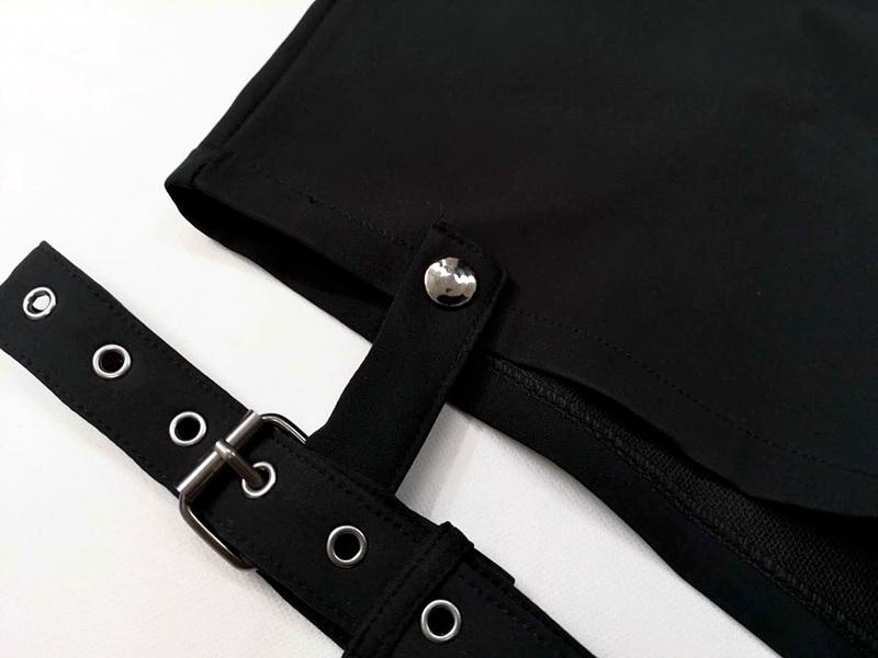 Thigh band buckle solid short pant