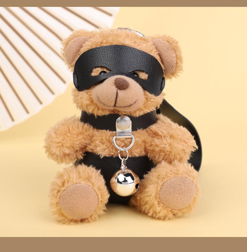 Harness PU leather fluffy o ring  decor accessory