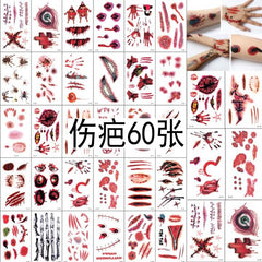 Halloween decor tattoo makeup stickers