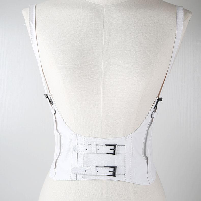 Cami PU leather buckle adjustable corset