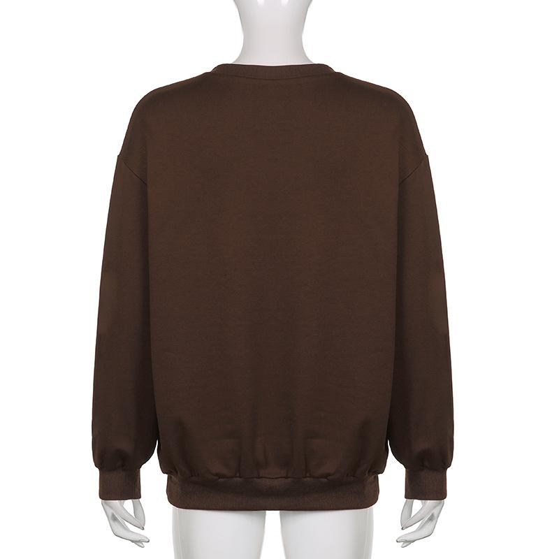 Long sleeve crewneck butterfly pattern top