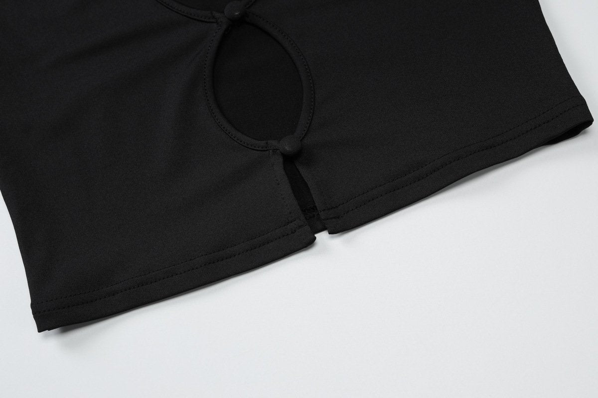Long sleeve hollow out bowknot pant set