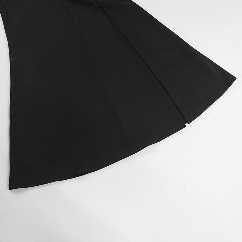 Sweetheart neck long sleeve self tie slit maxi dress