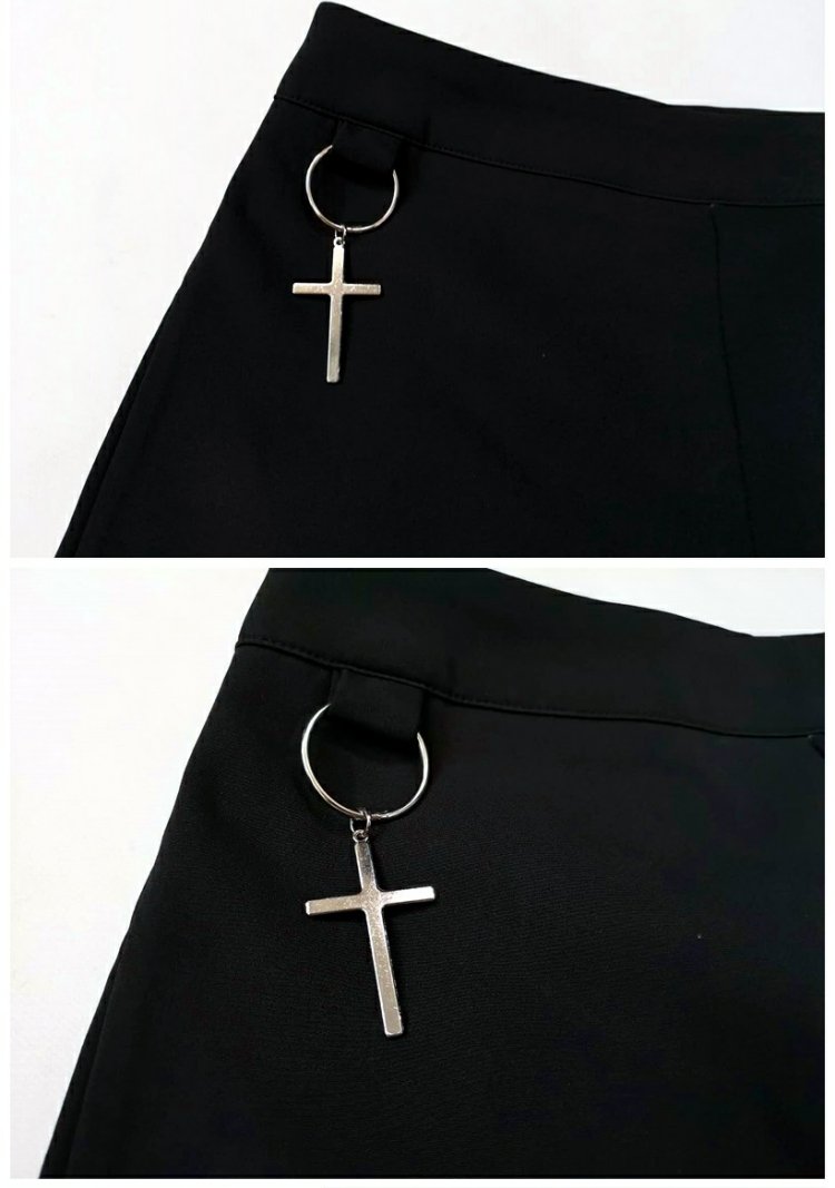Thigh band buckle solid short pant