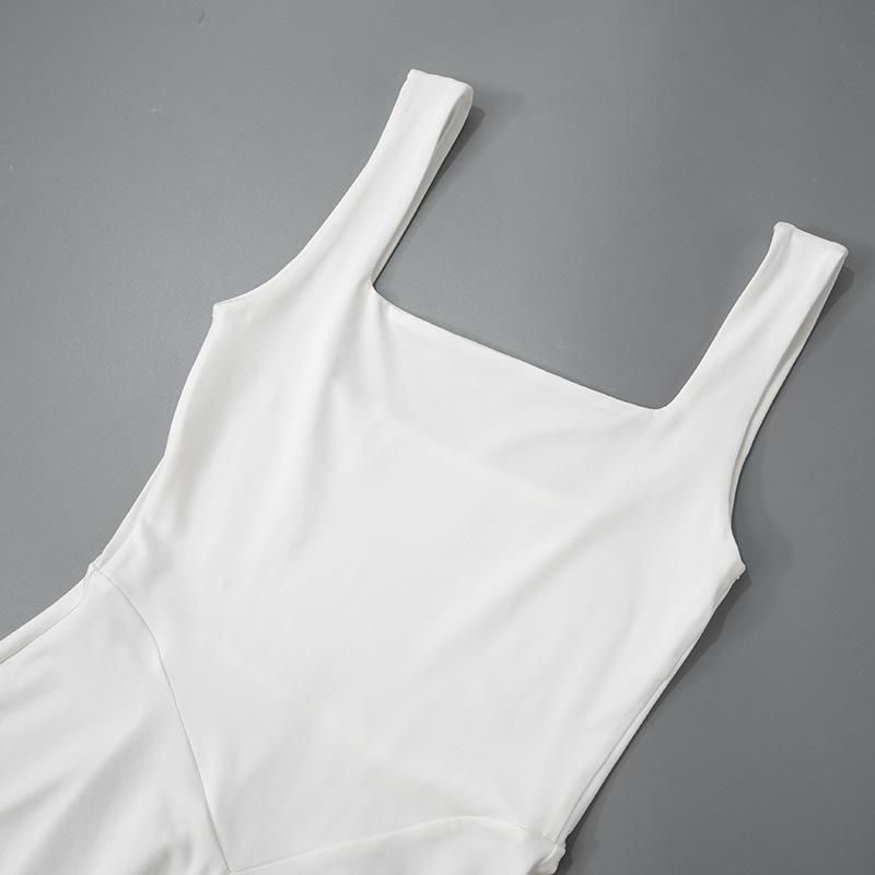 Square neck solid cami maxi dress