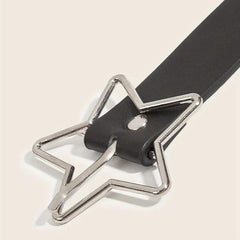 Star hollow out adjustable belt