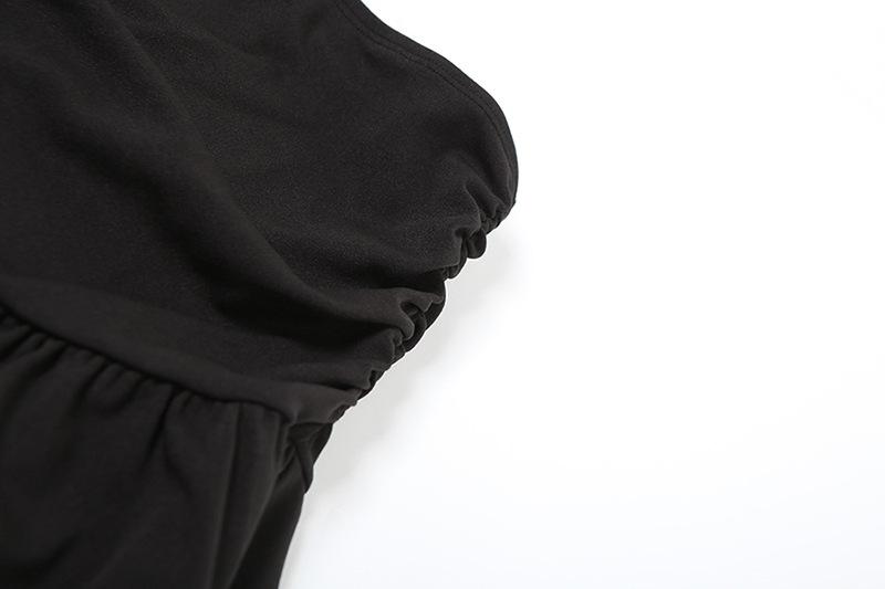 Ruched solid irregular midi skirt