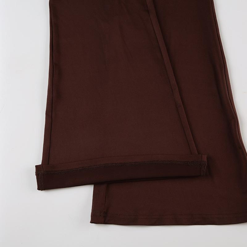 Rivet tassels patchwork low rise pant