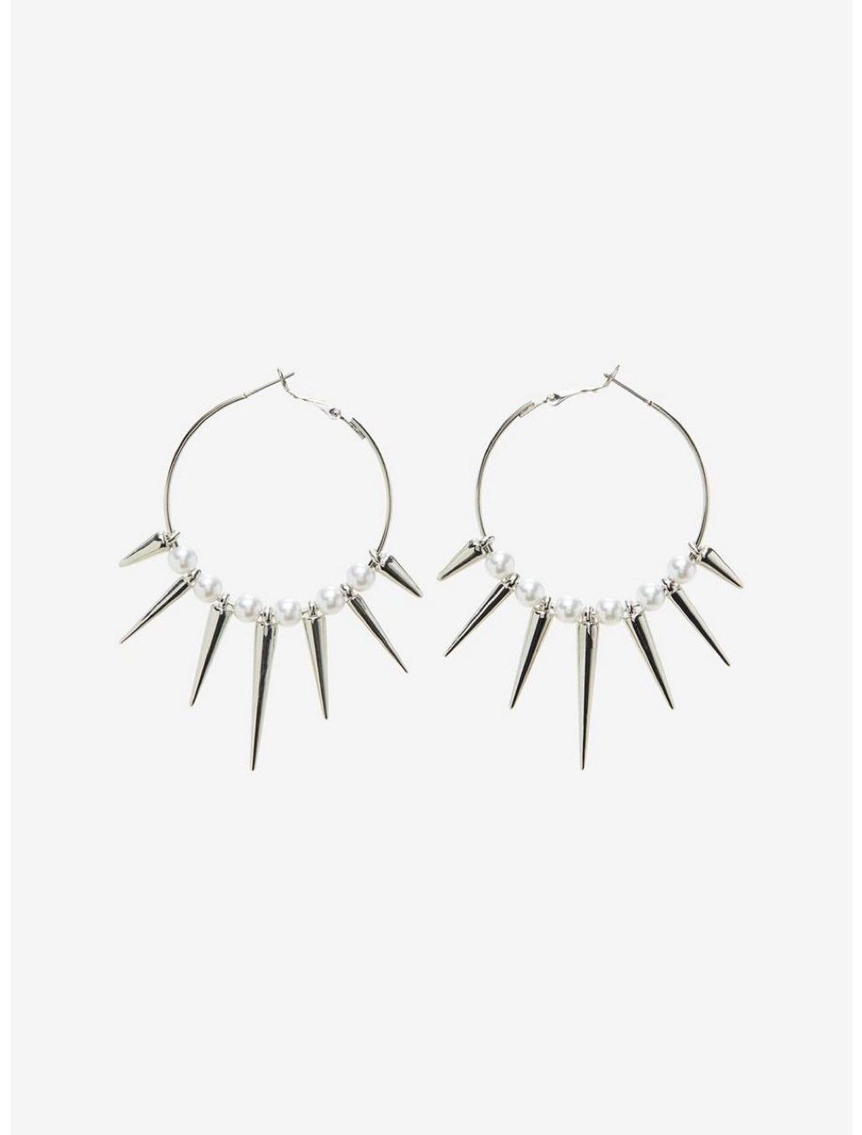 Cone decor beaded drop earrings