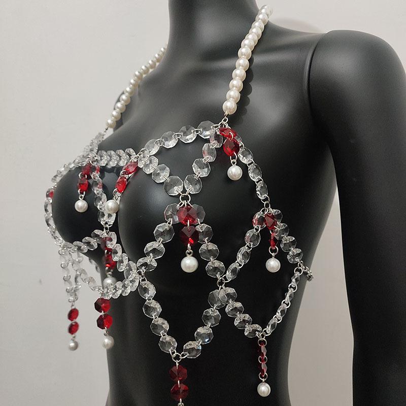 Halter hollow out tassels backless crop top