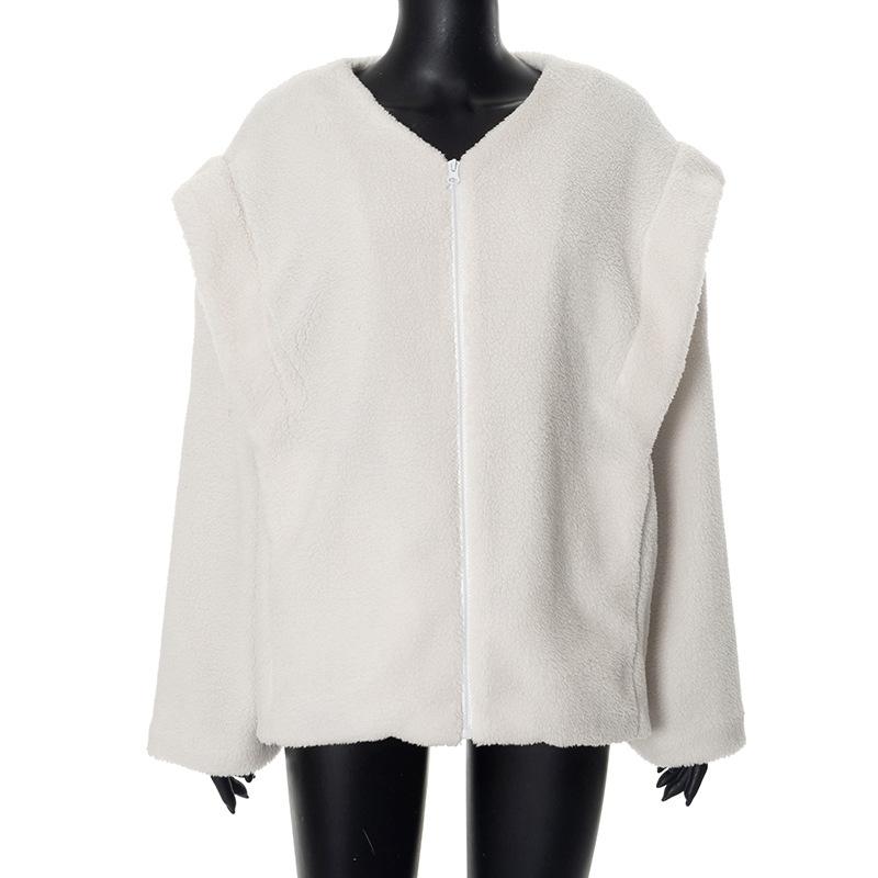 Long sleeve zip-up coat top
