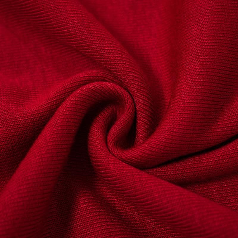 Ruffle solid long sleeve irregular off shoulder mini dress  | red tango dress