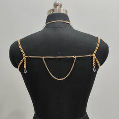 Halter crystal beaded tassels hollow out crop top