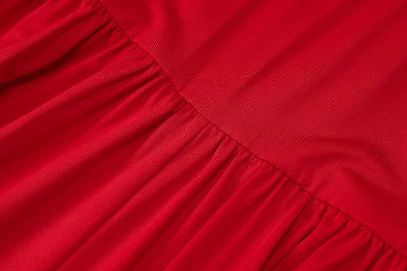 U neck ruched cross back cami jumpsuit
