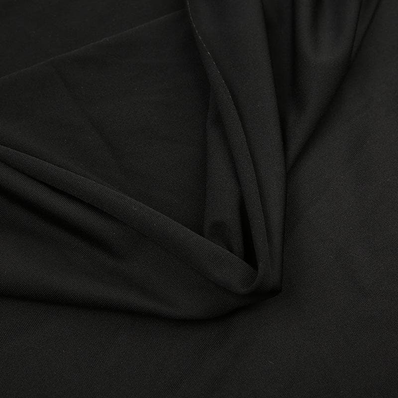 Cowl neck solid long flared sleeve hoodie 2-way top