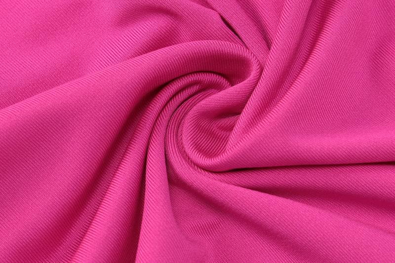Ruched contrast backless one shoulder ribbon 2-way maxi dress  | red tango dress