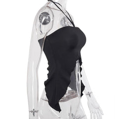 Ruffled Solid halter top