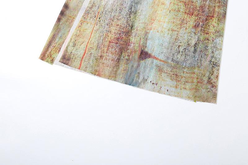 Halter drawstring tie dye irregular sheer mesh maxi dress  | samba dress