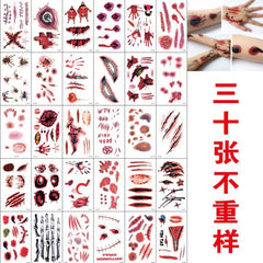 Halloween decor tattoo makeup stickers