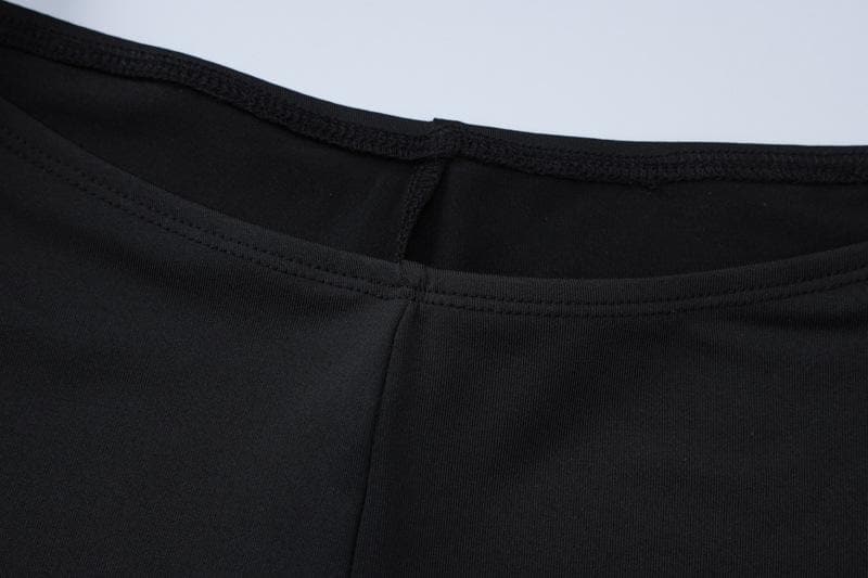 Short sleeve crewneck hollow out backless pant set