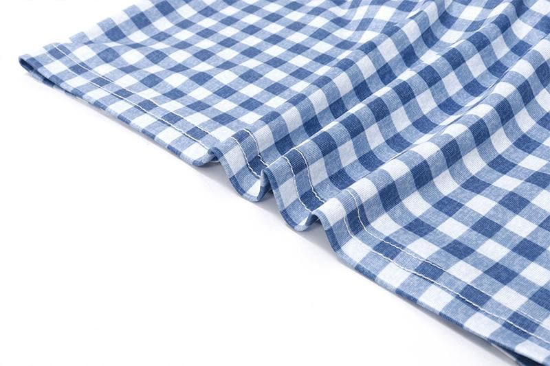 Sleeveless plaid contrast backless bowknot top