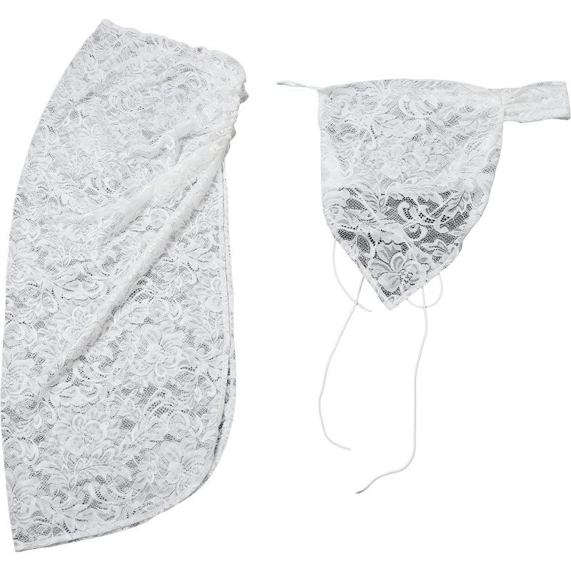 Off shoulder lace self tie backless slit maxi skirt set