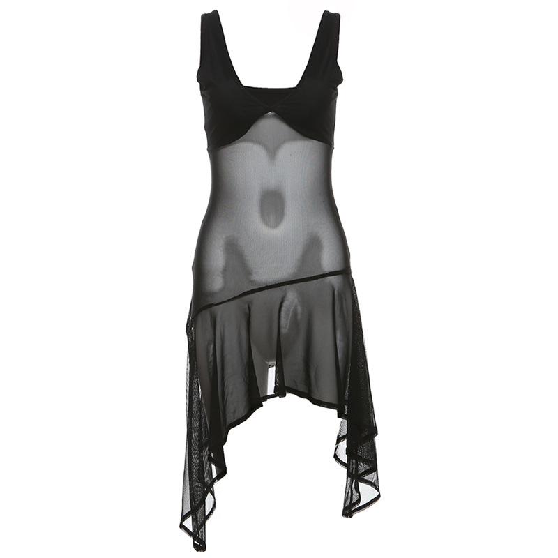V neck mesh cami top