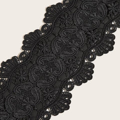 Lace solid adjustable corset