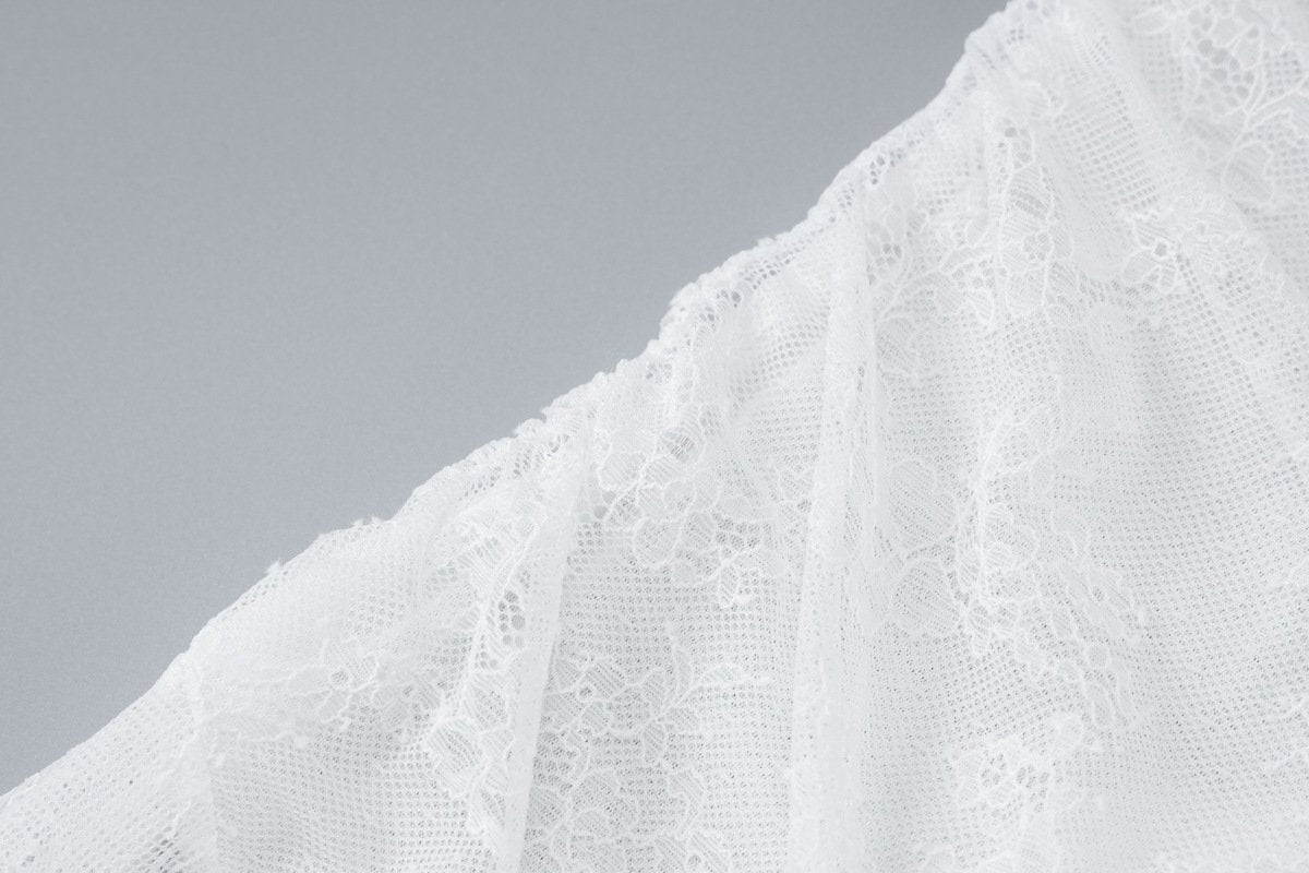 Lace ruched see through cami midi dress