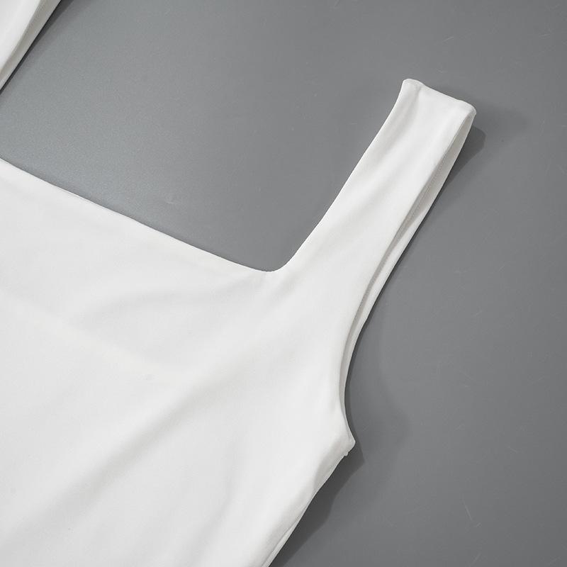 Square neck solid cami maxi dress
