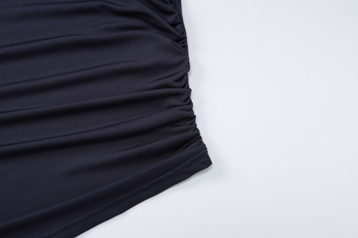 Long sleeve ruched high rise pant set