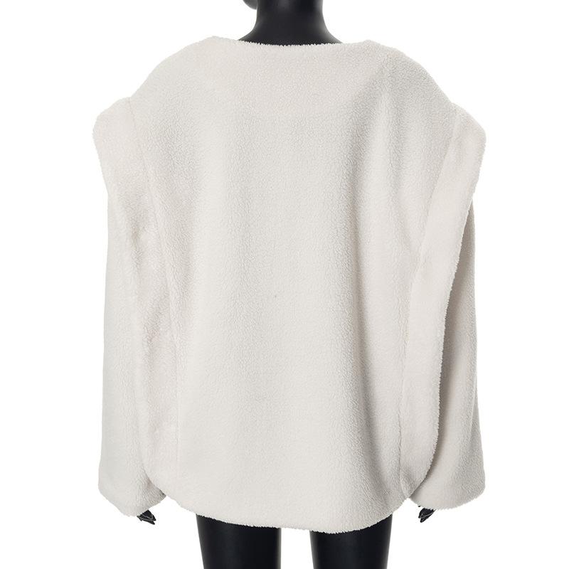 Long sleeve zip-up coat top