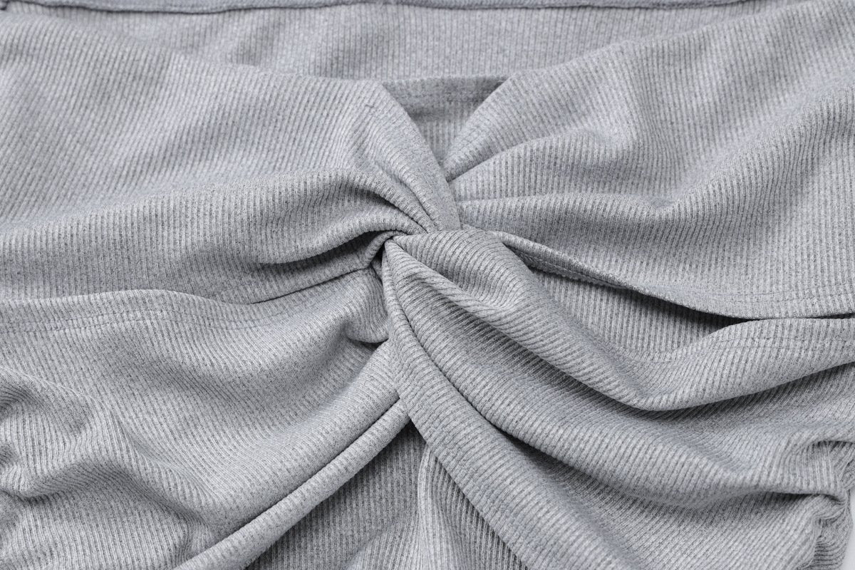 Long sleeve off shoulder ruched maxi dress
