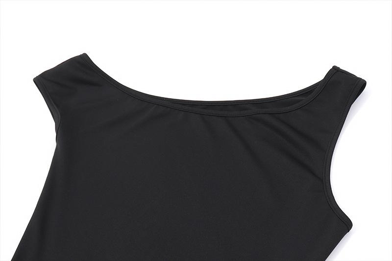 One shoulder knotted high slit ruched mini dress