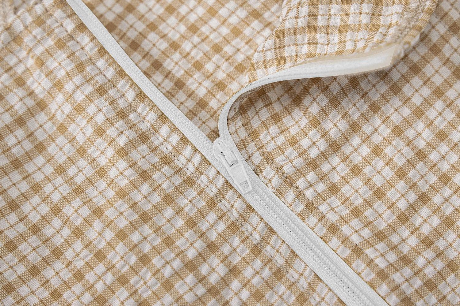 Sleeveless backless halter hollow out plaid cut out top
