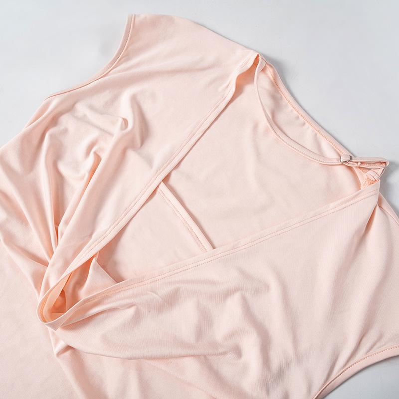 Cap sleeve cowl neck ruched solid top