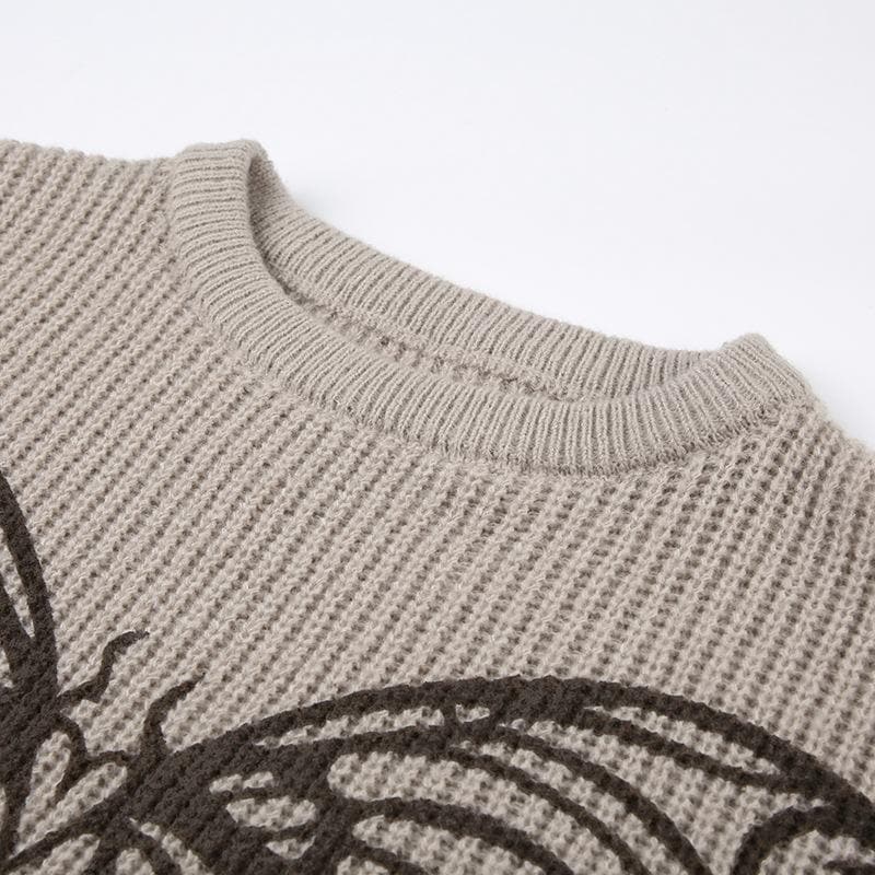 Hollow out crochet butterfly pattern long sleeve cut out top