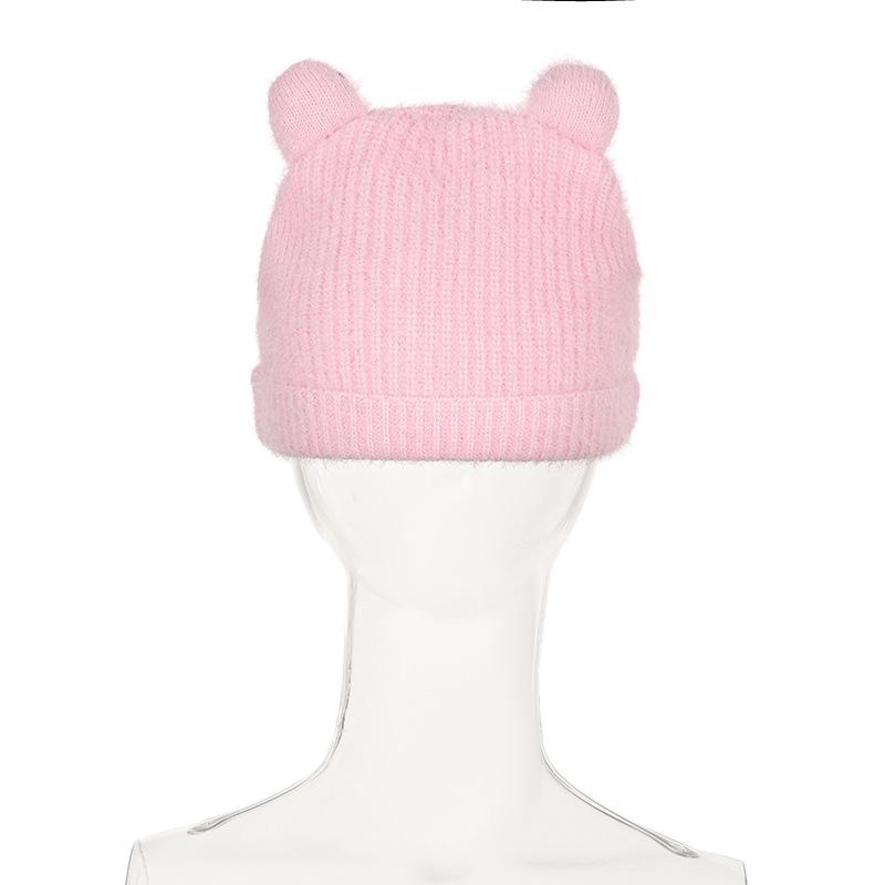 Fluffy beaded star applique hat