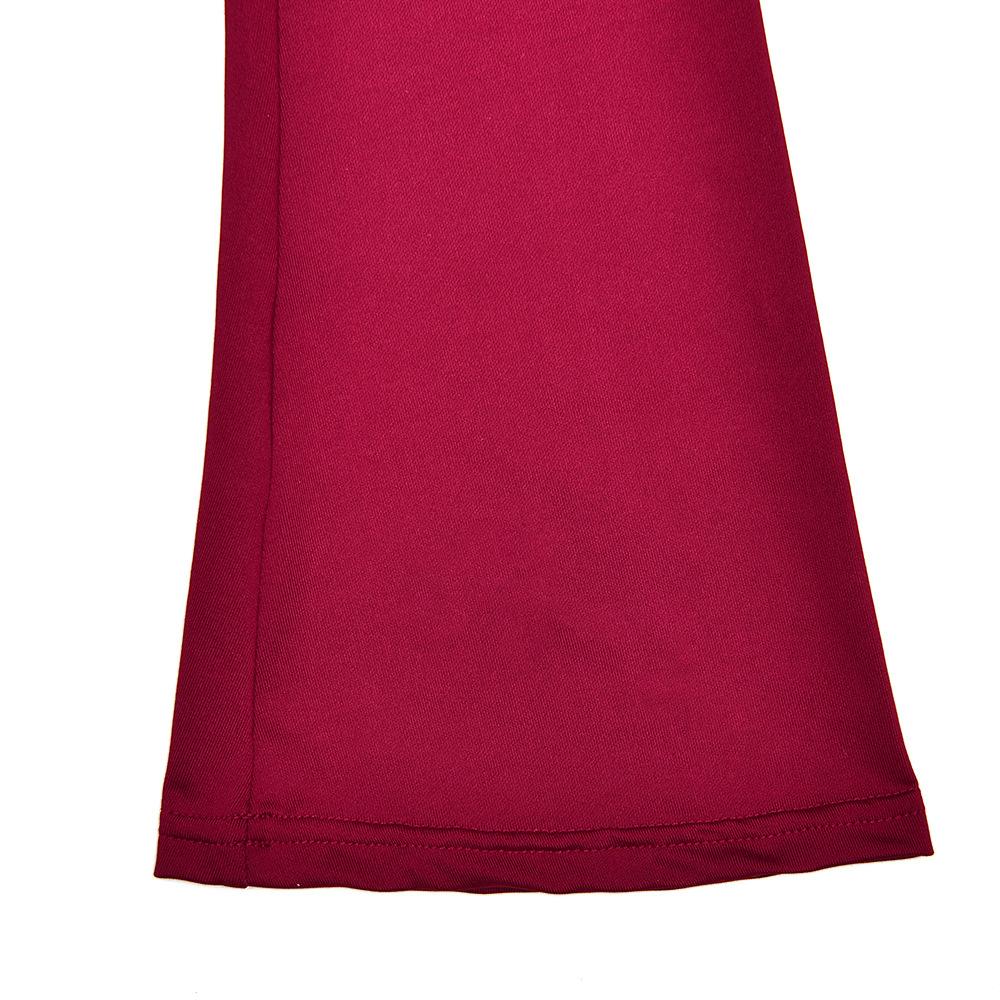 Long flared sleeve deep V neck lace hem top