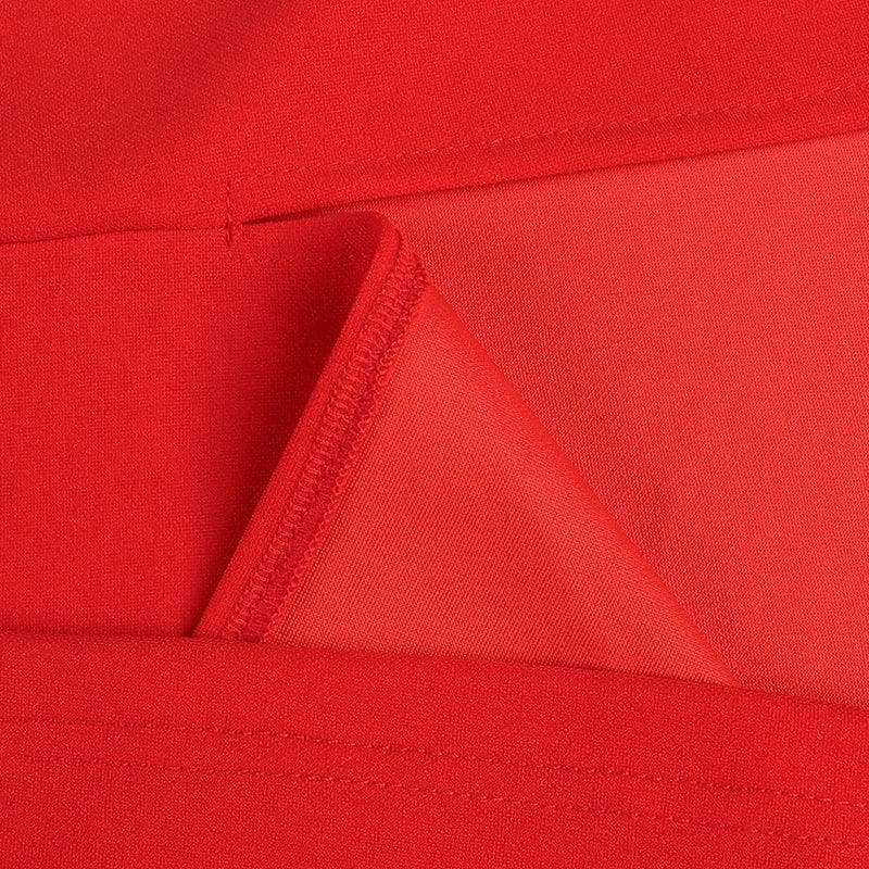 Zip-up solid v neck backless slit tube maxi dress  | red tango dress