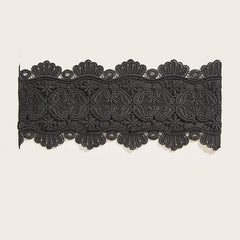 Lace solid adjustable corset